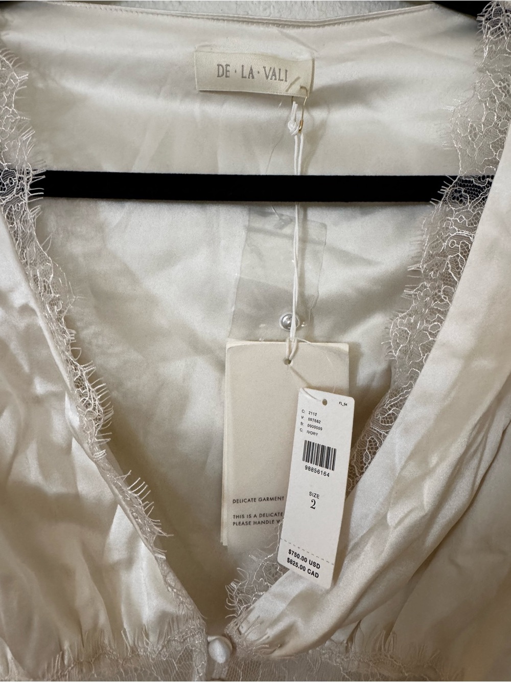 Elegant Ivory Lace-Trim Maxi Dress - Picture 5 of 6